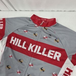 Hill Killer Cycling Jersey Men Medium Maryland Crab All Over Design Rear Pockets